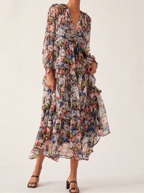 Anthropologie | Dresses | New Anthropologie Siddhartha Bansal Buttonfront  Maxi Dress Sz Xxs | Poshmark